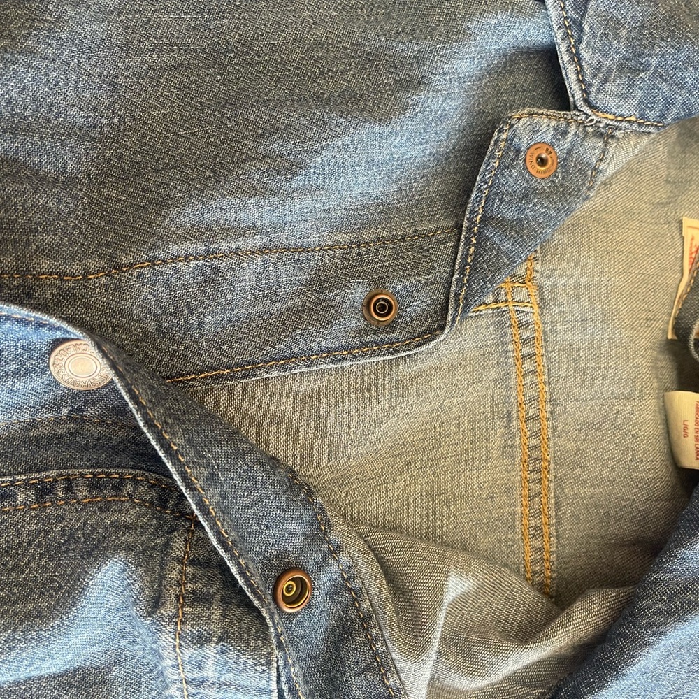 LEVIS , Stylish Blue Denim Jumpsuit - Picture 13 of 14